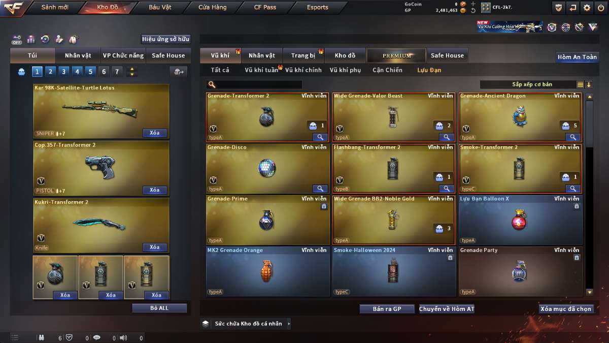 shop acc cf uy tin gia re